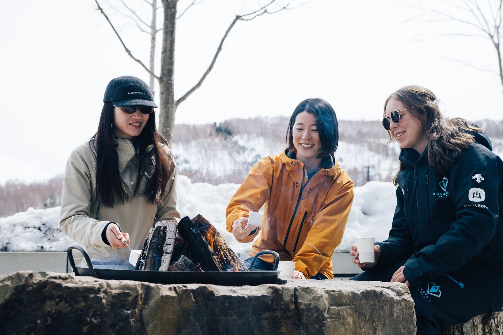 Snow picnic in Niseko
