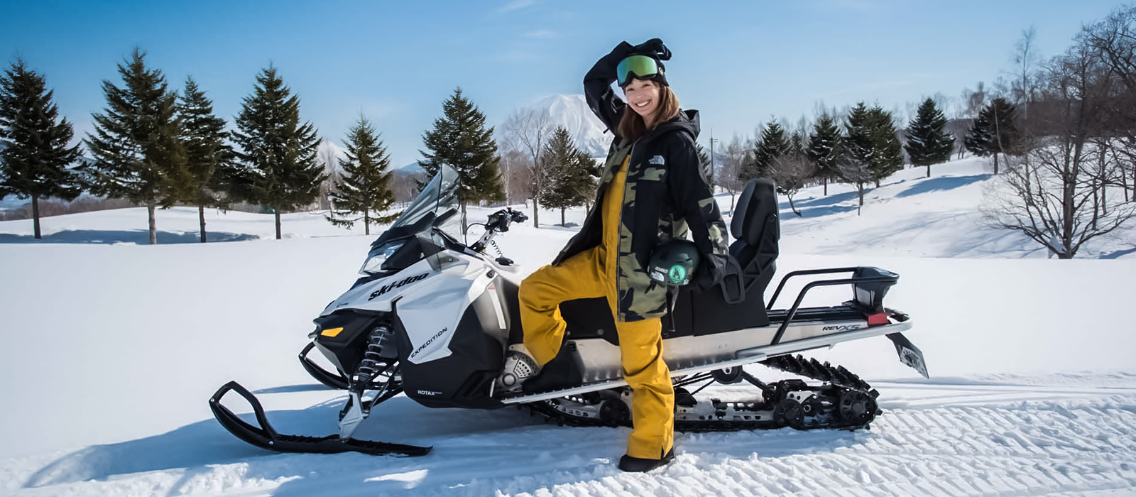 Snowmobile in Niseko