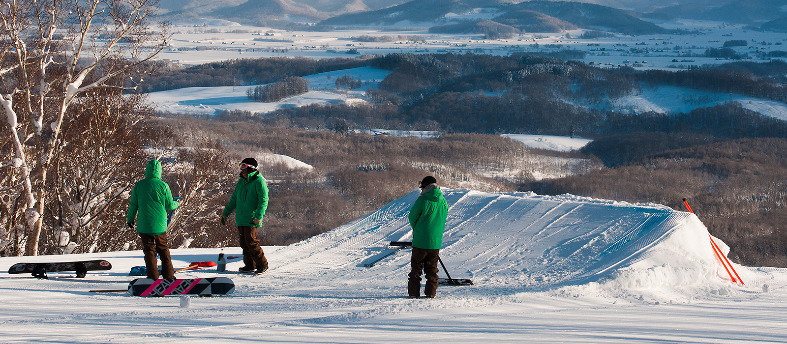 Niseko terrain park skiing