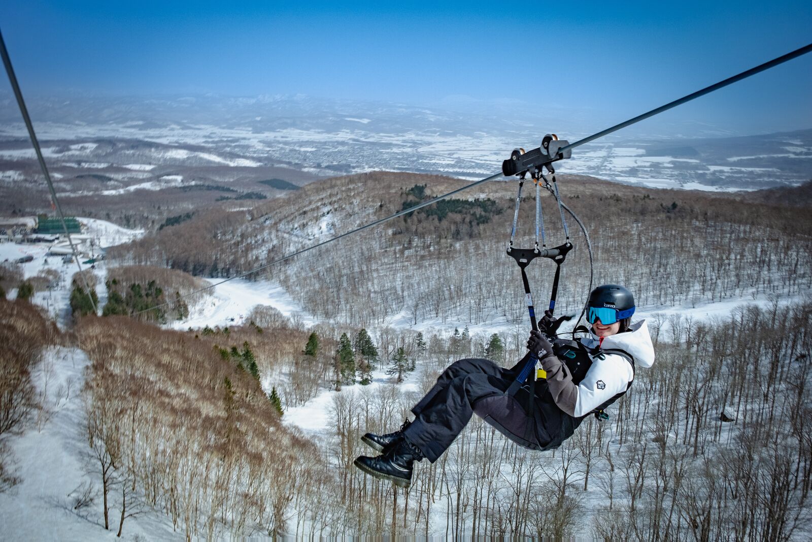 Hanazono winter zipline